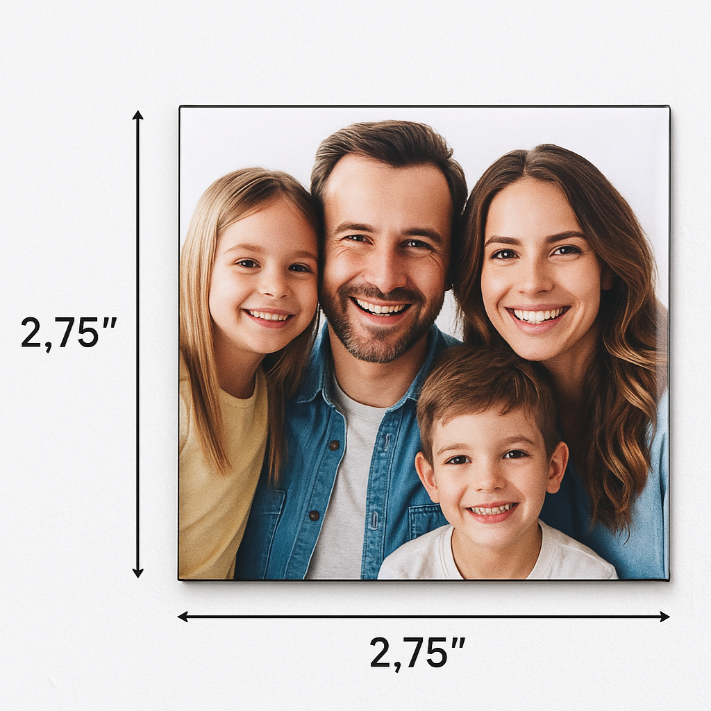 with family picture