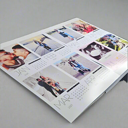 Calendar with multiple images photo magnet
